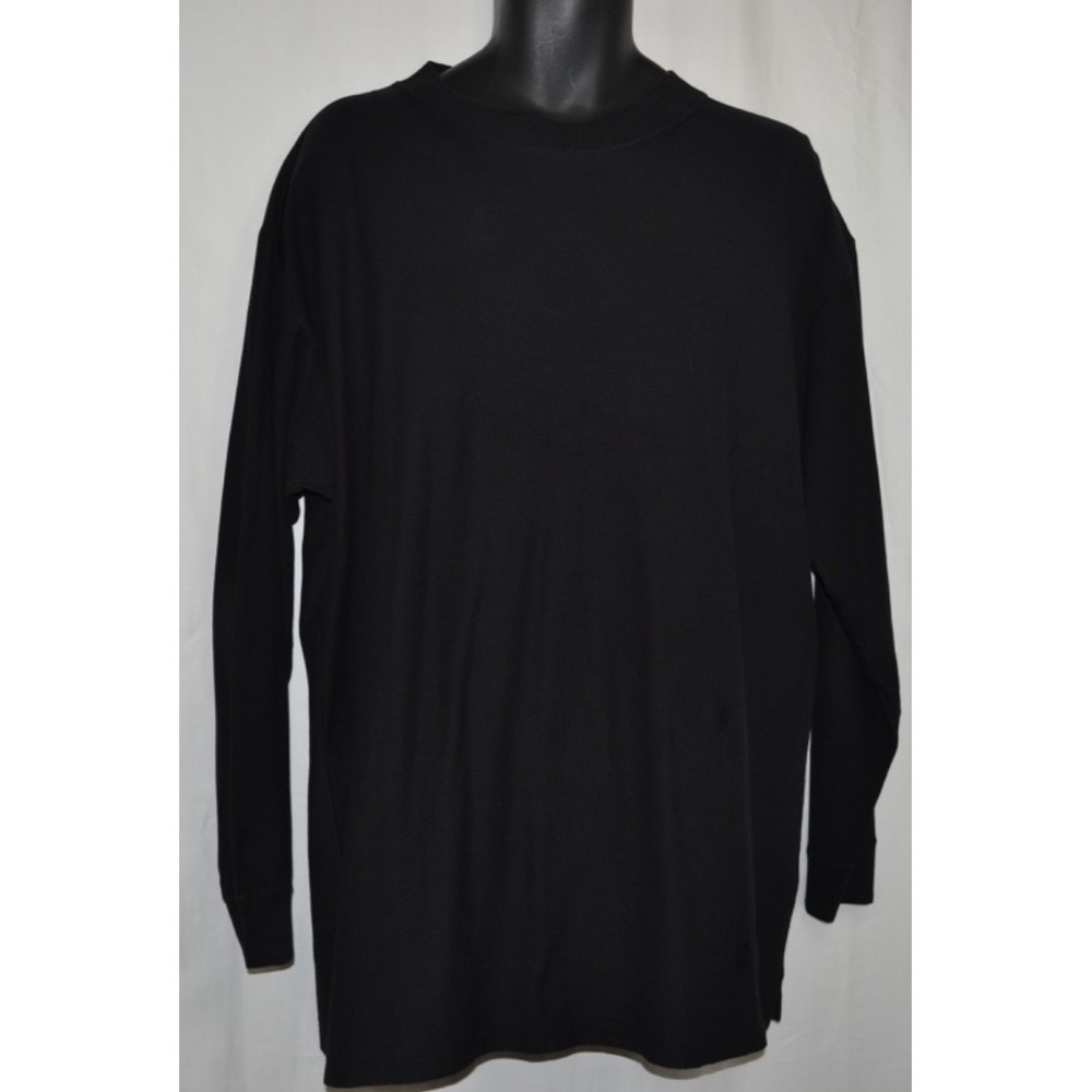 Zeidler & Zeidler Men's Crew Neck Long Sleeve Cotton Black‎ Sweater Size M